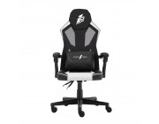Gaming Chair 1STPLAYER P01 Black&White, PU And Nylon Mesh, Reinforced metal frame, moving armrest, 4 class Gaslift, 60mm Nylon caster, Backrest Adjuster:90°-135°,160KG Maximum Weight